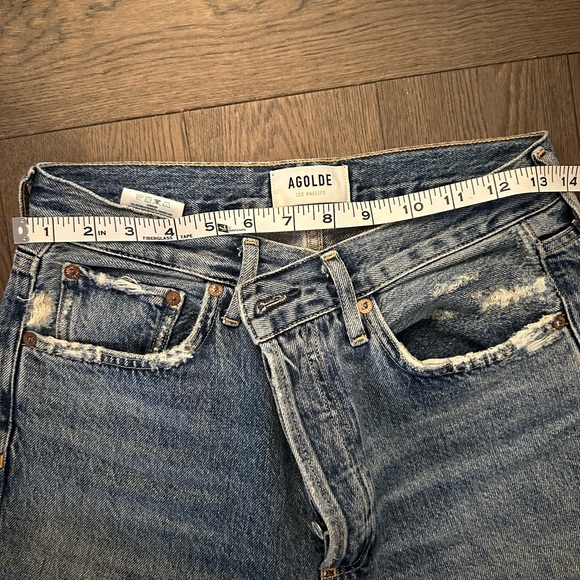 Beautifully crafted Agolde Riley jeans size 26. In great condition just too sm. - Picture 6 of 8